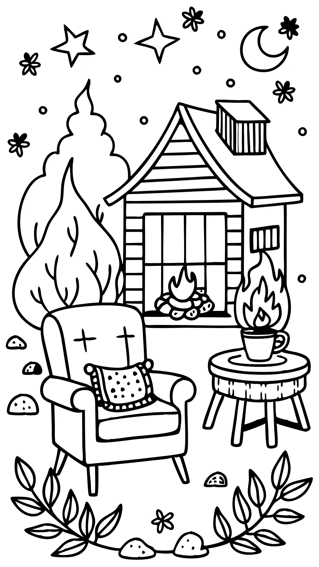 cozy coloring pages